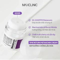 Kem Dưỡng Chống Lão Hóa Chuyên Sâu Maxclinic Time Return Melatonin Cream 50g