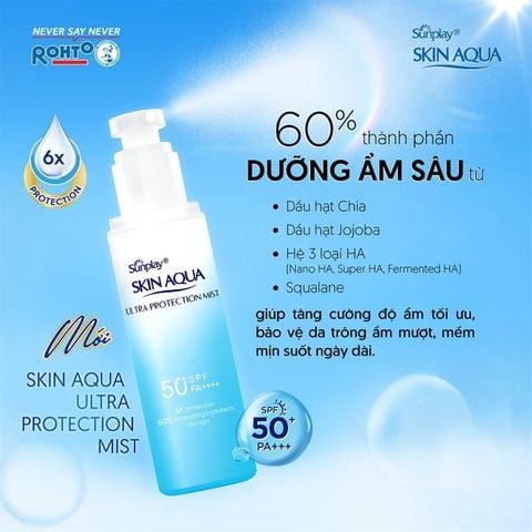 Xịt chống nắng Skin Aqua Ultra Protection Mist 60ml