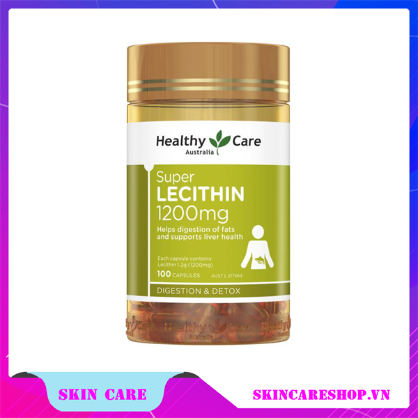 Viên uống mầm đậu nành Healthy Care Super Lecithin 1200mg