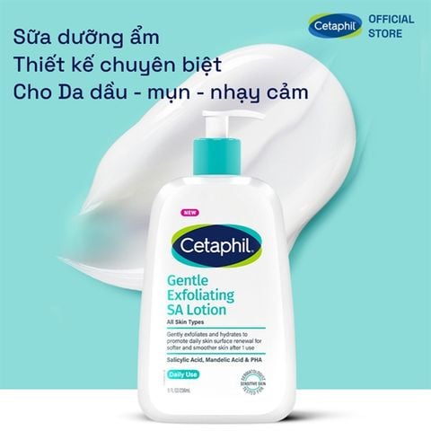 Sữa Dưỡng Cho Da Dầu Mụn Cetaphil Gentle Exfoliating SA Lotion 236ml