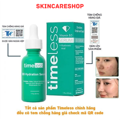 Tinh Chất Cấp Nước & Phục Hồi Da Timeless Vitamin B5 Serum + Hyaluronic Acid 30ml