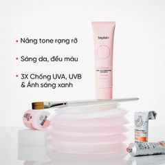 Kem Chống Nắng Beplain Sunmuse Tone Up & Correcting Sunscreen Peach Pink SPF50+ PA++++ 50ml