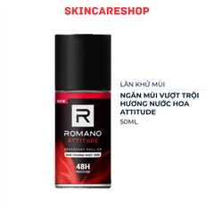 Lăn Khử Mùi, Ngăn Tiết Mồ Hôi Romano Deodorant Roll-On 48h Protection 50ml