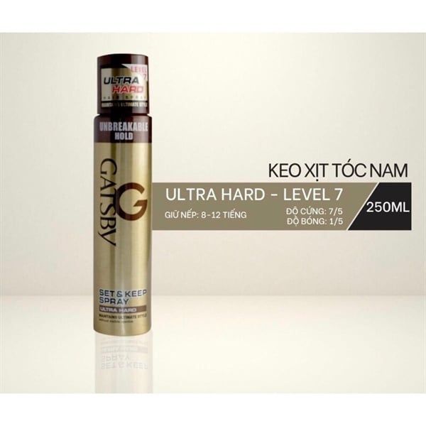 Keo Xịt Tóc Gatsby Set & Keep Spray 250ml