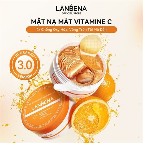 Mặt Nạ Mắt Lanbena Antioxidant Vitamin C Hydra-Gel Eye Patches 60pcs