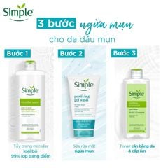 Sữa rửa mặt Simple Daily Skin Detox Purifying Facial Wash 150ml