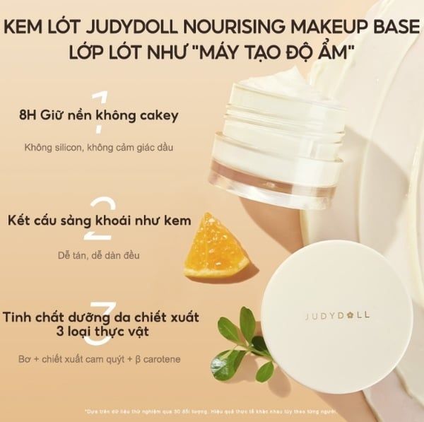 Kem Lót Dưỡng Ẩm Cho Da Khô Judydoll Nourishing Makeup Base