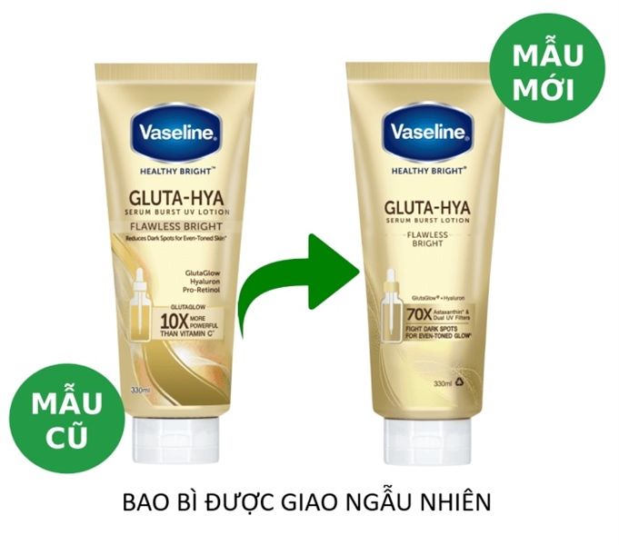 Serum Dưỡng Thể Vaseline Healthy Bright Gluta Hya Burst Lotion 300ml