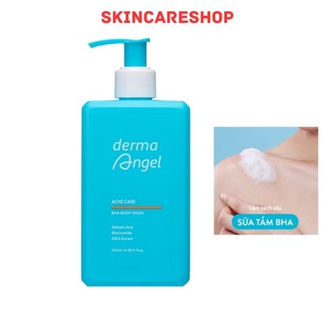 Sữa Tắm BHA Giảm Mụn Derma Angel Acne Care BHA Body Wash 300ml