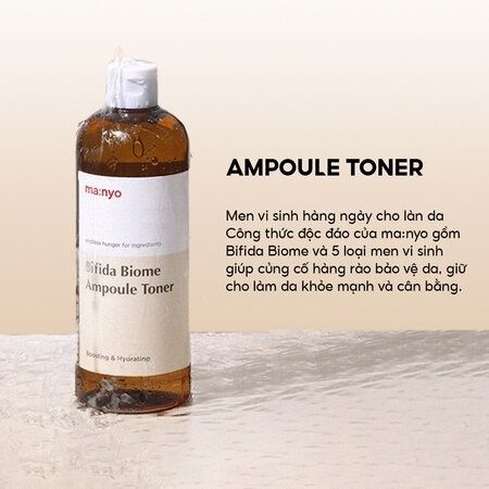 Nước Hoa Hồng Manyo Bifida Biome Ampoule Toner 210ml