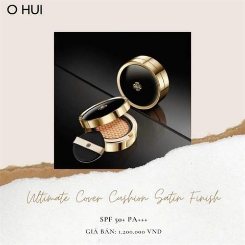 Phấn Nước Che Khuyết Điểm Ohui Ultimate Cover Cushion Satin Finish SPF50+ PA+++ 15gx2
