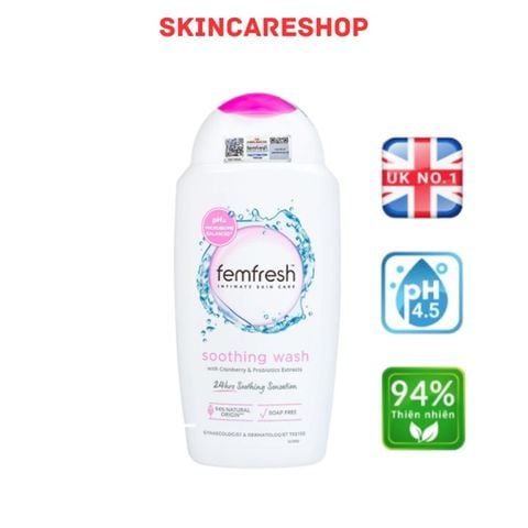 Dung Dịch Vệ Sinh Phụ Nữ Femfresh Soothing Wash 250ml