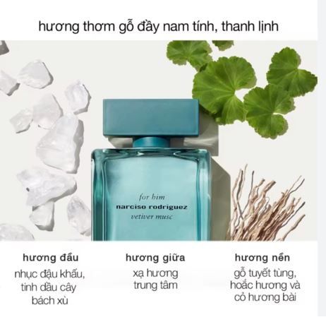 Nước Hoa Nam Narciso Rodriguez Vetiver Musc For Him EDT 50ml
