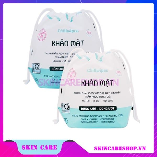 Khăn Mặt Khô Chillwipes - Gói Cuộn 80 Khăn