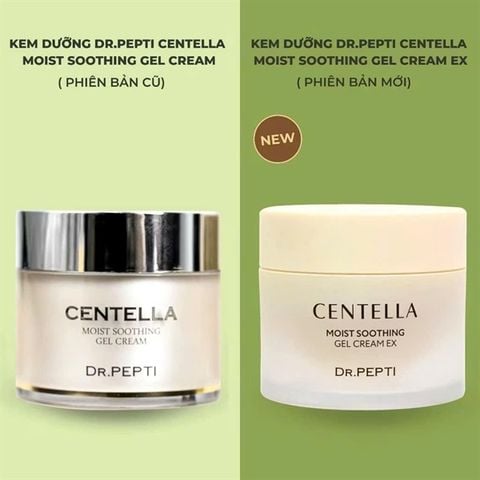 Kem dưỡng Dr.Pepti Centella Moist Soothing Gel Cream Rau Má Cấp Ẩm Làm Dịu Da 70ml