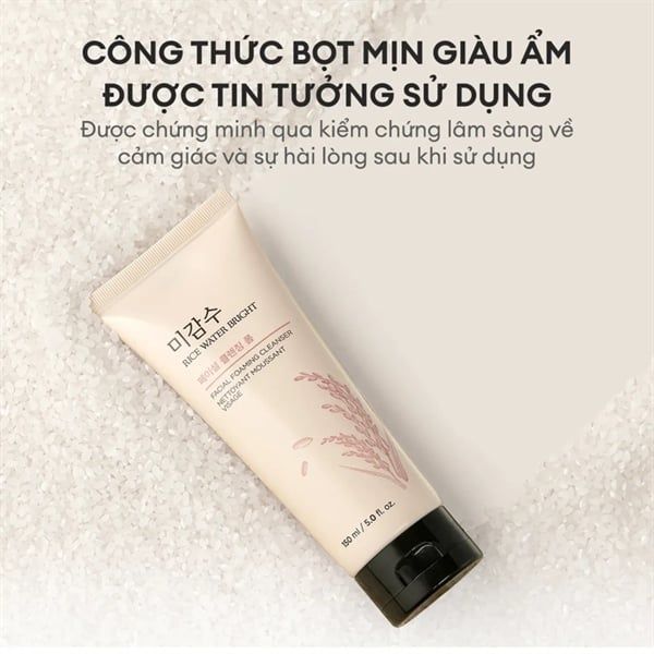 Sữa Rửa Mặt Gạo The Face Shop Rice Water Bran Foaming Cleanser 150g