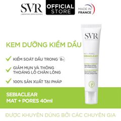 Kem Dưỡng Giảm Mụn SVR Sebiaclear Mat + Pores 40ml