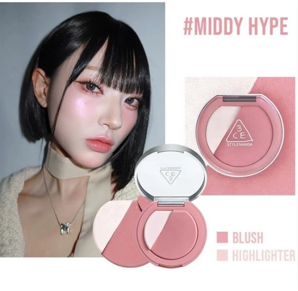 Phấn Má Hồng Và Highlight 3CE Blushlighter 4.3g