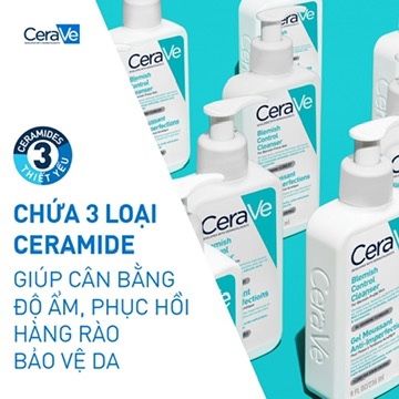 Sữa Rửa Mặt Cerave Cho Da Dầu Mụn Blemish Control Cleanser 236ml