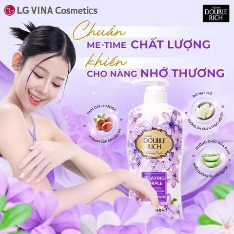 Sữa Tắm Sữa Tắm Double Rich Relaxing Purple Hoa Nhài 200g