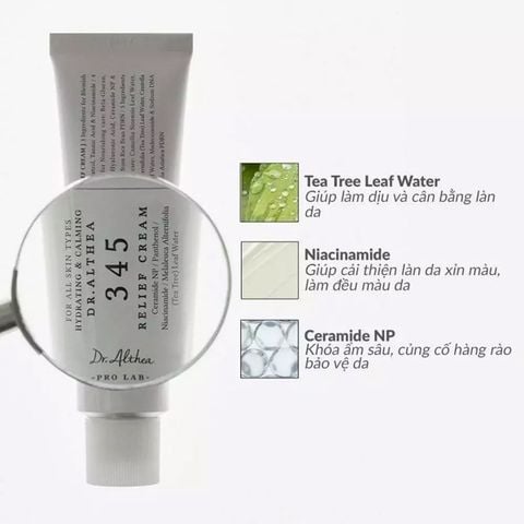 Kem dưỡng trắng giảm mụn dr.althea 345 relief cream 50ml