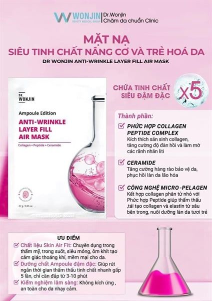 Mặt Nạ Siêu Tinh Chất Dr.Wonjin Ampoule Edition Fill Air Mask 27g