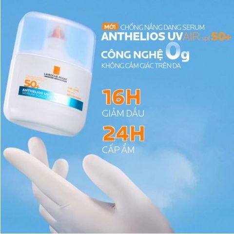 Chống Nắng La Roche-Posay Anthelios Uvair Serum Sunscreen SPF50+ PA++++ 50ml