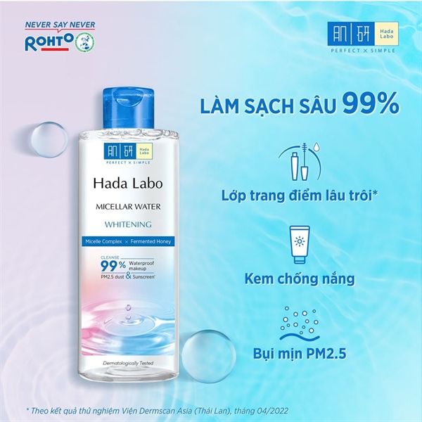 Nước Tẩy Trang Hada Labo Micellar Water Whitening 240ml