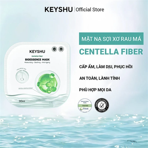 Mặt Nạ Keyshu Dưỡng Ẩm, Làm Mềm Da, Hỗ Trợ Ngừa Lão Hóa Bioessence Mask 30ml