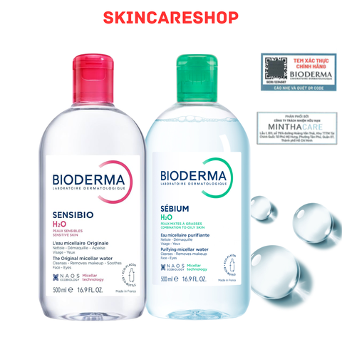 Nước Tẩy Trang Bioderma Sébium H2O 500ml