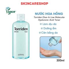 Nước Hoa Hồng Torriden Dưỡng Ẩm, Làm Dịu Da Dive-In Low Molecular Hyaluronic Acid Toner 300ml