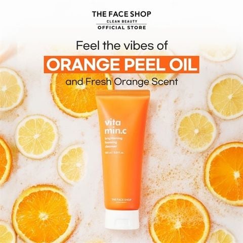 Sữa Rửa Mặt THE FACE SHOP Làm Sạch Đều Màu Da Vitamin Brightening Foaming Cleanser 150ml