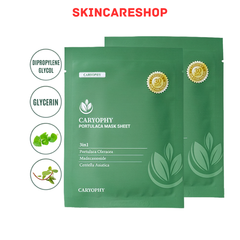 Mặt Nạ Ngăn Ngừa Mụn Chuyên Sâu Caryophy Portulaca Mask Sheet