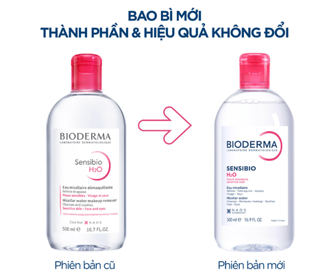 Nước Tẩy Trang Bioderma Sébium H2O 500ml