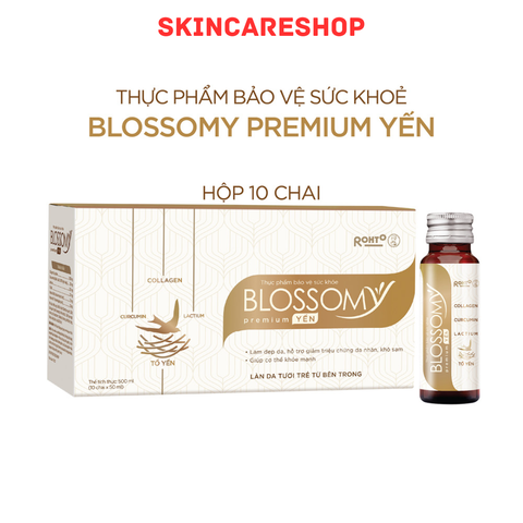 Thực Phẩm Bảo Vệ Sức Khỏe Blossomy Premium Yến Giúp Tăng Sức Khỏe Sáng Mịn Da ( Hộp 10 chai)