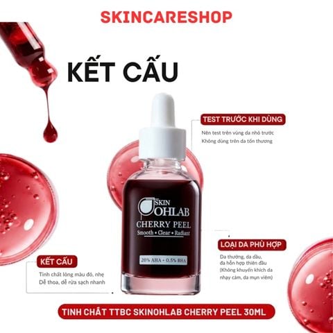 Tinh Chất Tẩy Tế Bào Chết Skin Ohlab AHA 20% + BHA 0.5% 30ml