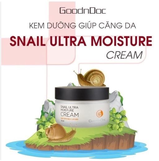 Kem Dưỡng Ốc Sên Chống Lão Hoá Goodndoc Snail Ultra Moisture Cream 50ml