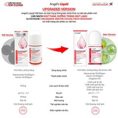 Lăn Nách Angel's Liquid Glutathione+ Niacinamide Arbutin Cooling Fresh Deodorant 60ml