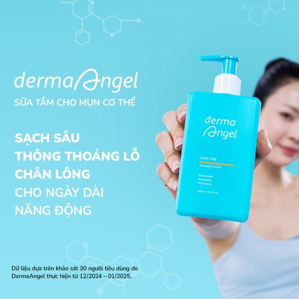 Sữa Tắm BHA Giảm Mụn Derma Angel Acne Care BHA Body Wash 300ml