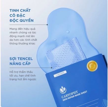 Mặt Nạ Cấp Ẩm, Làm Dịu Và Phục Hồi Caryophy Skin Repair Mask Sheet 25g