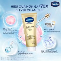 Serum Dưỡng Thể Vaseline Healthy Bright Gluta Hya Burst Lotion 300ml