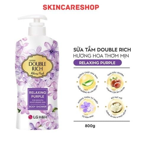 Sữa Tắm Sữa Tắm Double Rich Relaxing Purple Hoa Nhài 200g