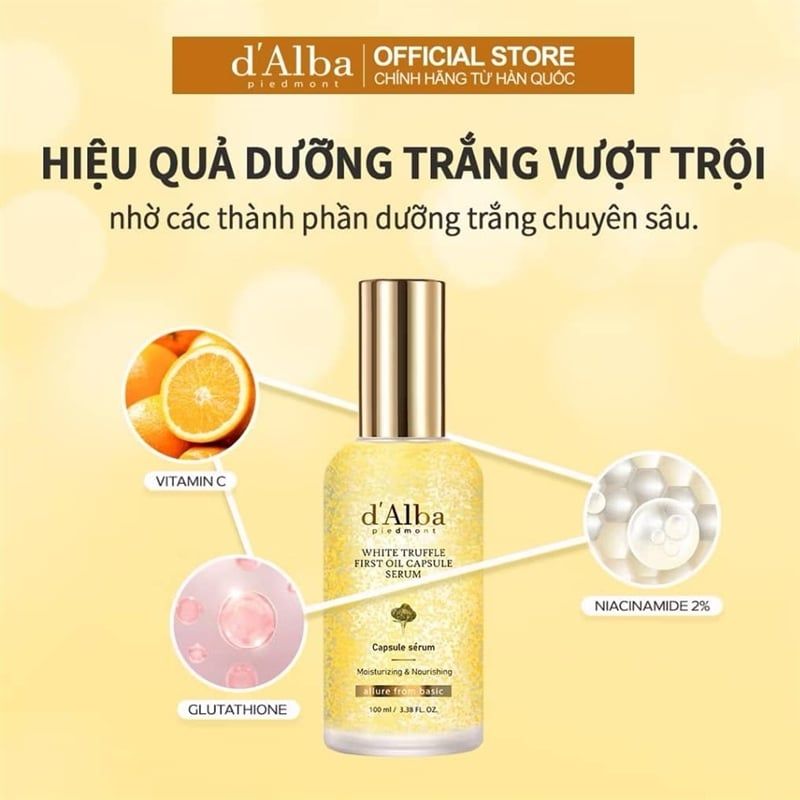 Tinh chất D'Alba Vita Toning capsule Serum 50ml