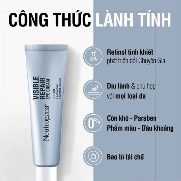 Kem Mắt Neutrogena Visible Repair Eye Cream 15g