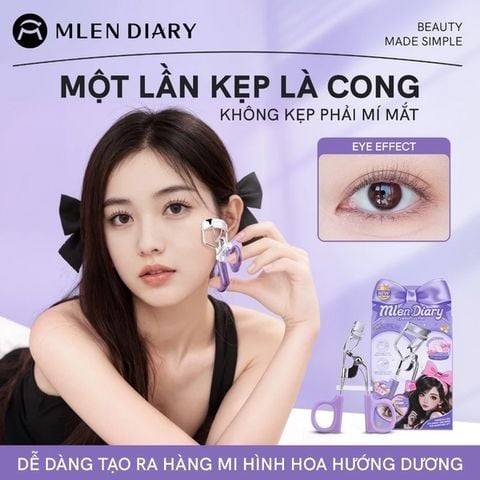 Kẹp Bấm Mi Mlen Diary Làm Cong Mi, Giữ Nếp Lâu