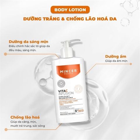 Sữa Dưỡng Thể Mincer Pharma Vita C Infusion Body Lotion 250ml