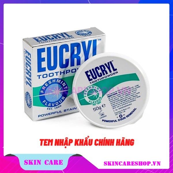 Bột Đánh Răng Tẩy Trắng Eucryl Toothpowder 50g
