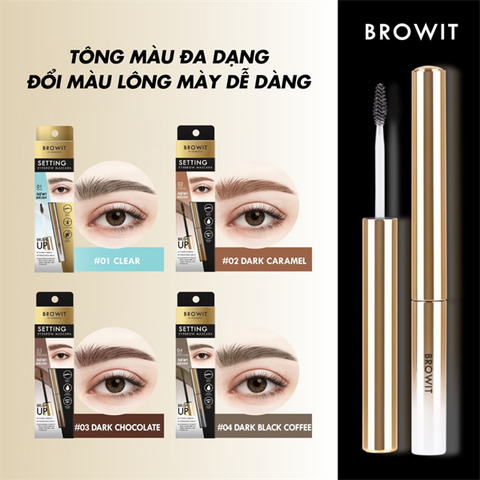 Mascara Định Hình Chân Mày Nongchat Browit Setting Eyebrow