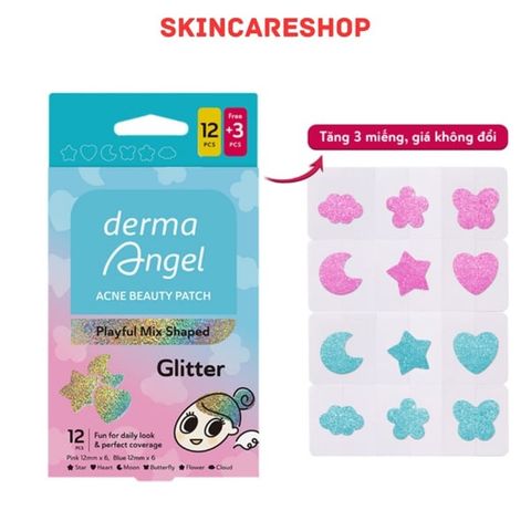 Miếng Dán Mụn Vui Nhộn Derma Angel Acne Beauty Patch - Glitter