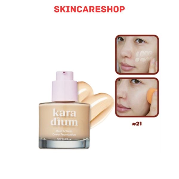 Kem Nền Karadium Cover Foundation Light Beige 30ml
